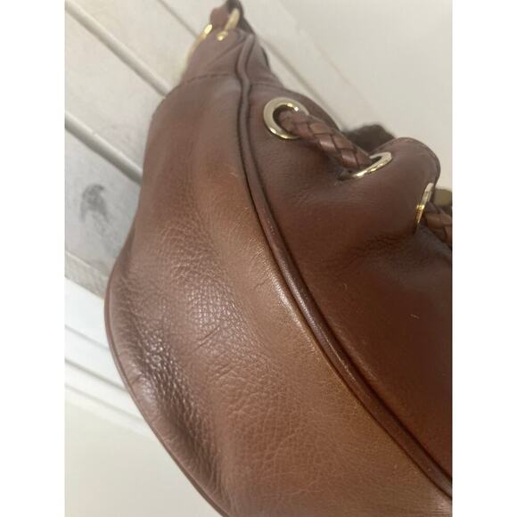 MICHAEL KORS MEDIUM BROWN PEBBLED LEATHER VINTAGE HOBO BAG - Picture 10 of 16